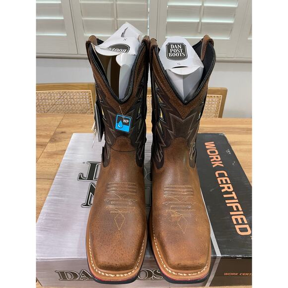 Dan Post Men's Warrior Work Certified Boots Hurricane Series Size 8 Wide NIB - Picture 4 of 12